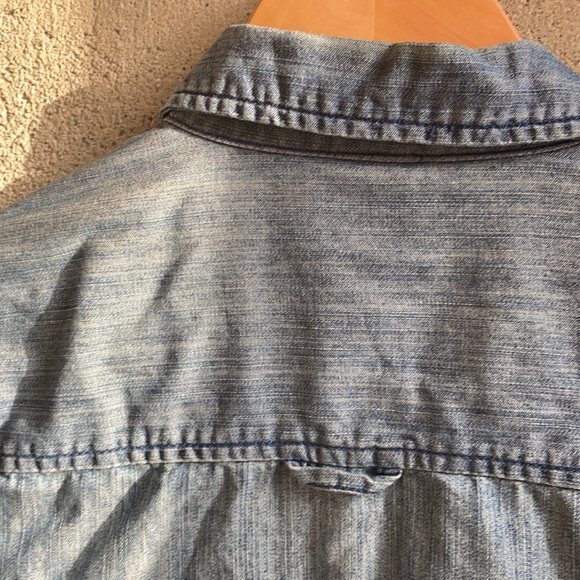 Denim Shirt in Medium Wash - Picture 9 of 9